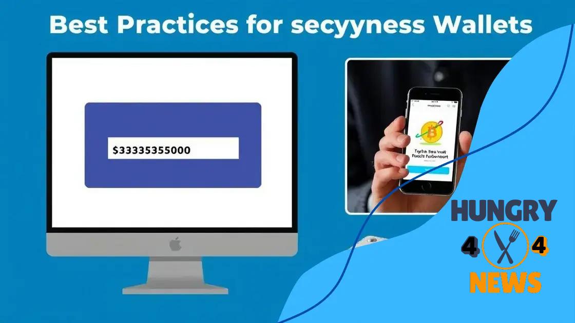 Best practices for securing your wallet